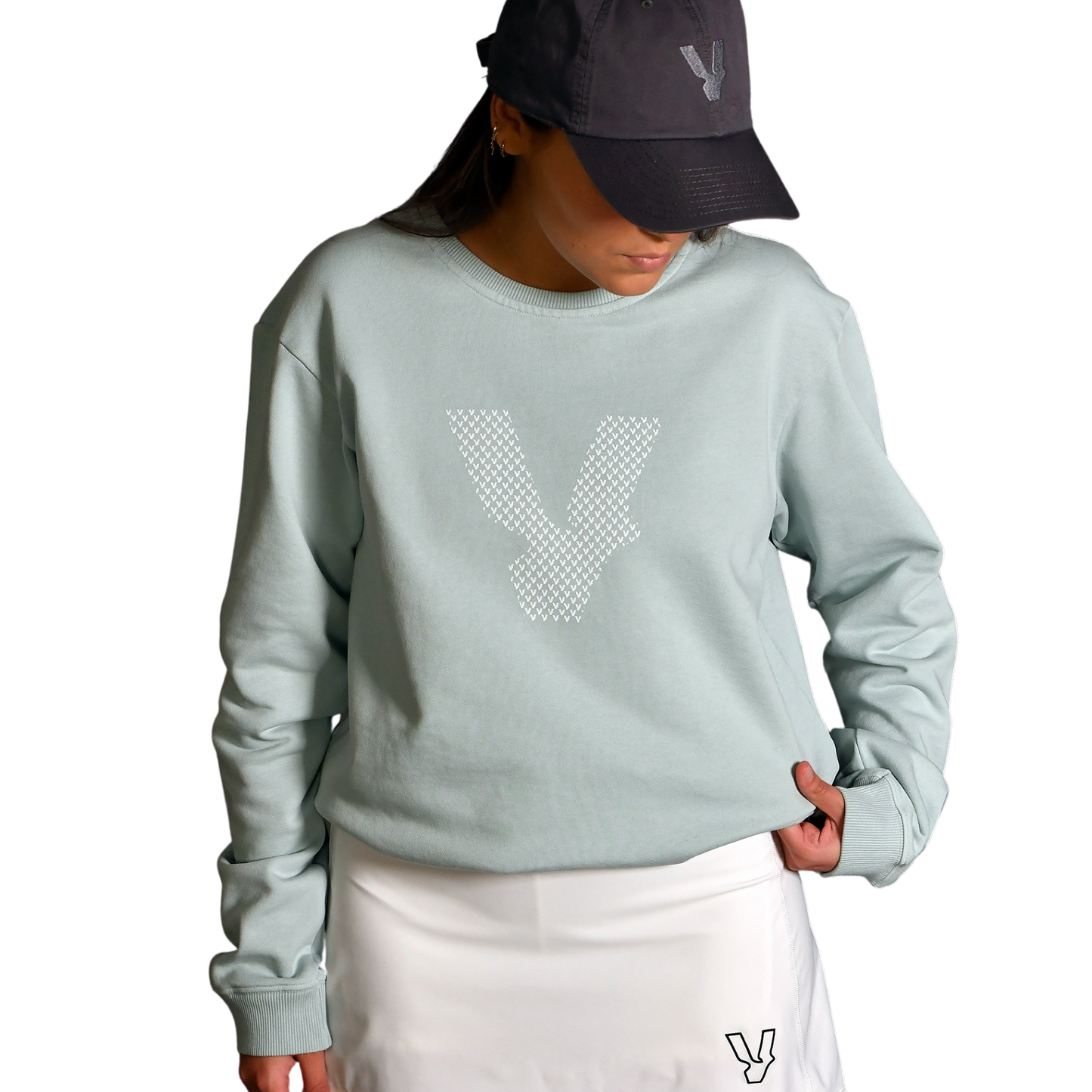 FELPA DONNA VERDE ACQUA VOLT