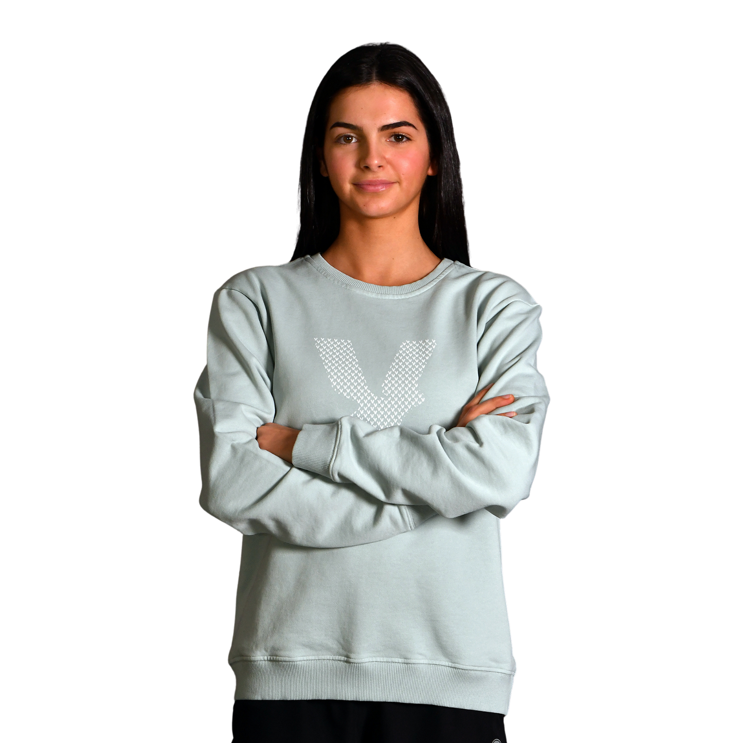 FELPA DONNA VERDE ACQUA VOLT