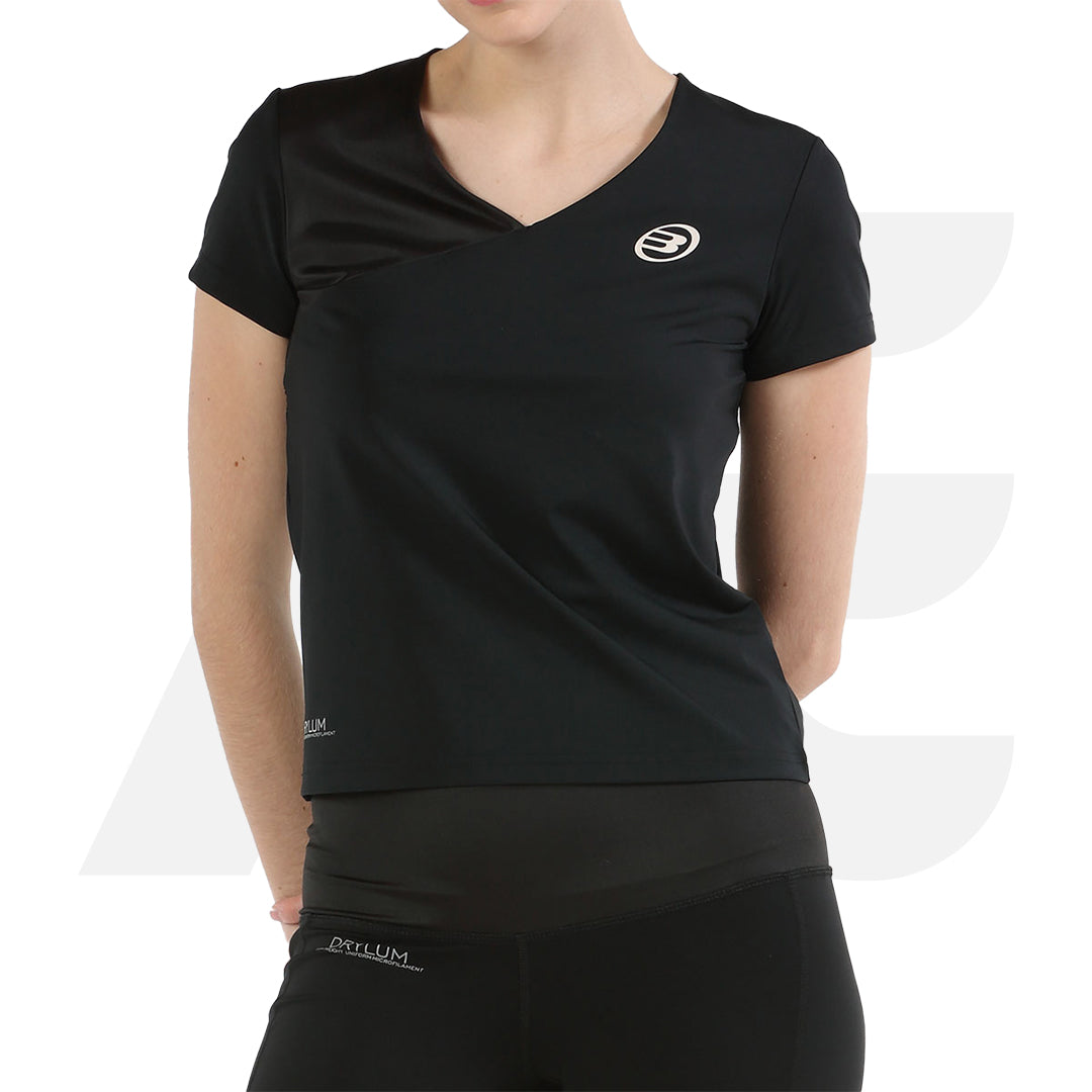 PITAL - T-SHIRT DONNA NERO - BULLPADEL