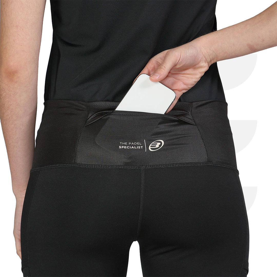 POETA - LEGGINS DONNA NERO - BULLPADEL