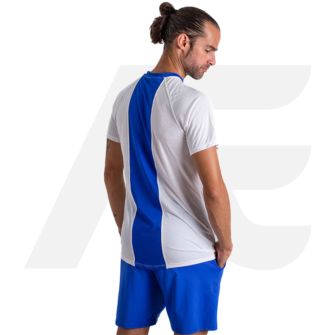 MARKS - T-SHIRT UOMO BIANCO/AZZURRO - BELEN BERBEL